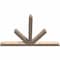 Ekena Millwork Saratoga Smooth Timber Gable Bracket, Douglas Fir, 96"W x 64"H x 5 1/2"D x 5 1/2"F, 16/12 Pitch GBW096X64X0606SAR00SDF - alternate 5